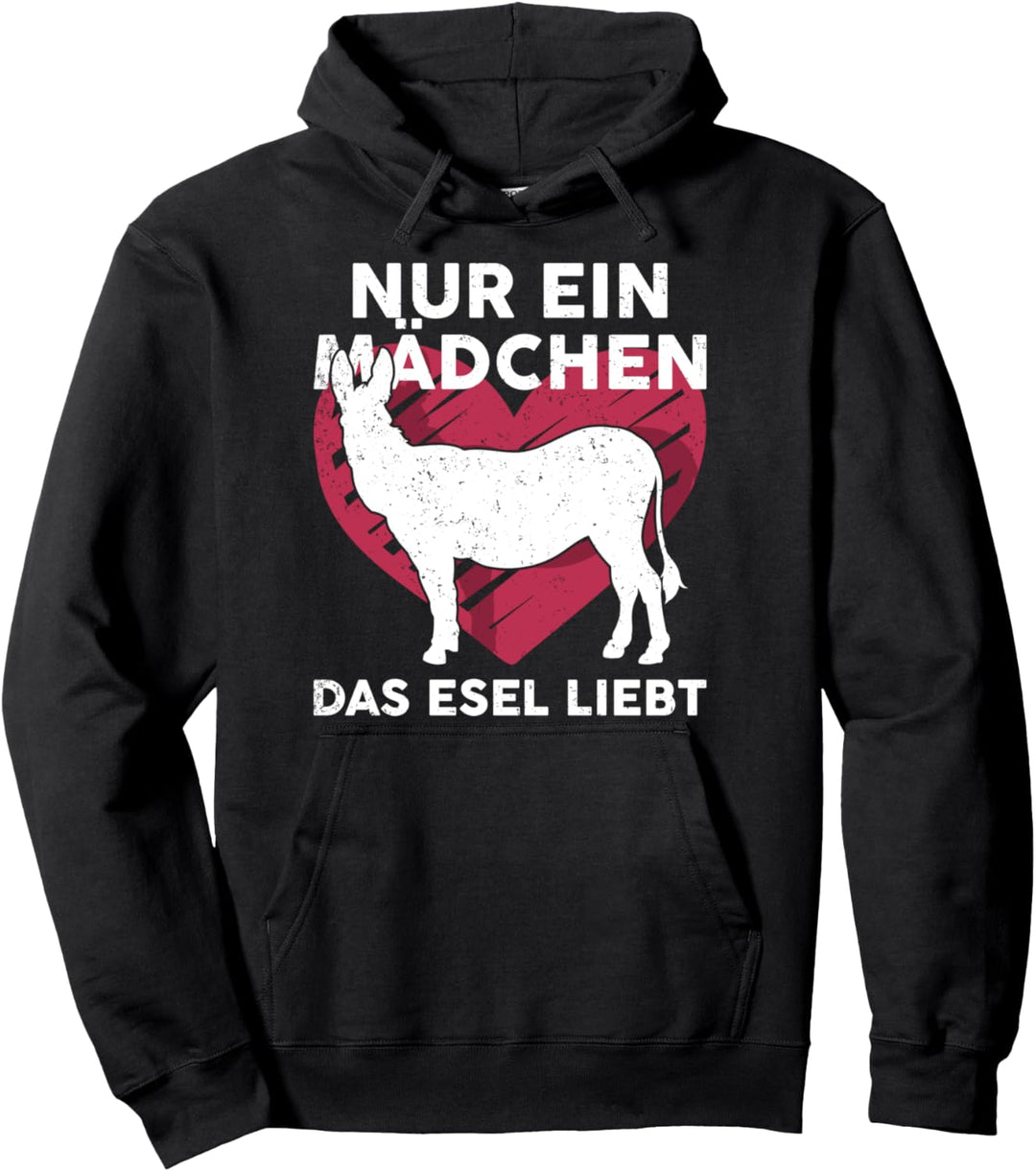 Bauernhof Tier Farmer Nur ein Mädchen das Esel liebt Esel Pullover Hoodie