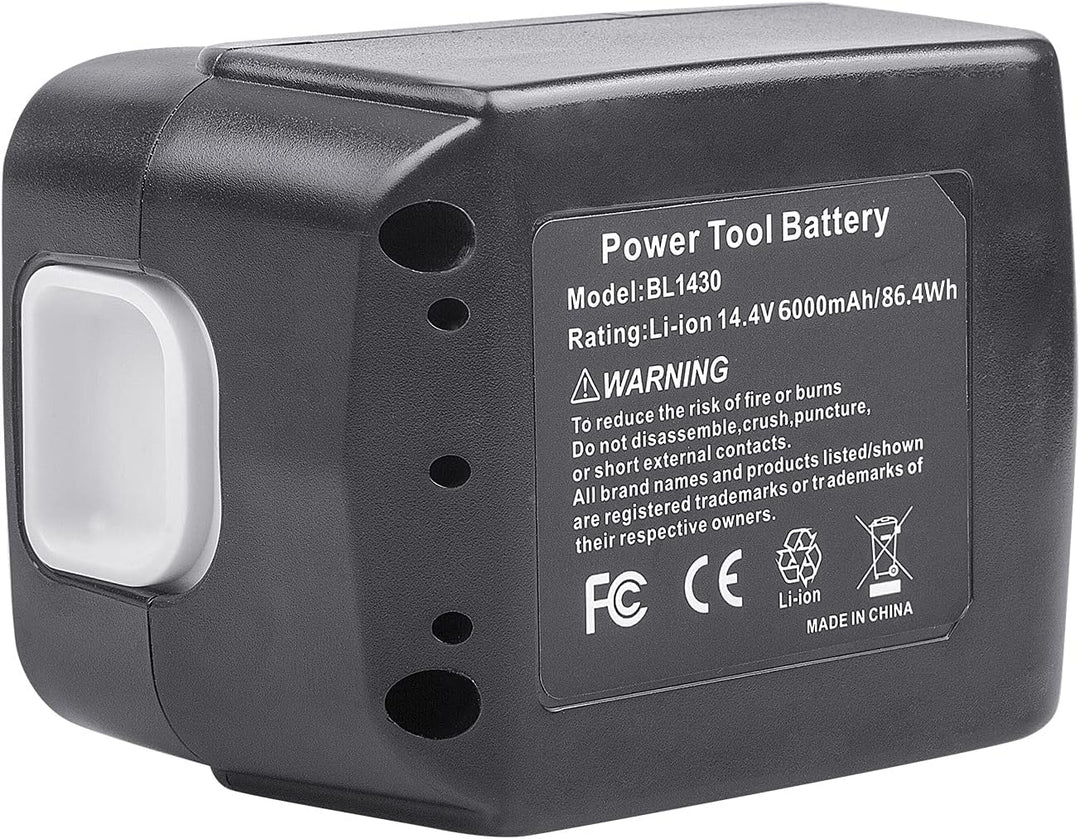 LabTEC BL1430 Lithium Akku 14.4V 6000mAh Ersatz für Makita BL1440 BL1440B BL1450 BL1415 194066-1 194