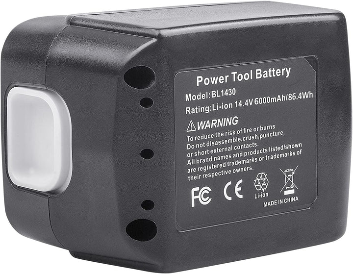 LabTEC BL1430 Lithium Akku 14.4V 6000mAh Ersatz für Makita BL1440 BL1440B BL1450 BL1415 194066-1 194