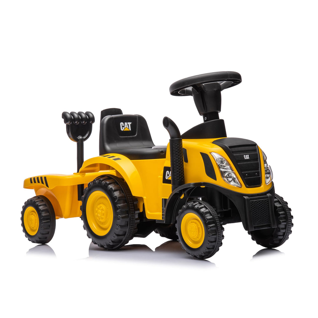 Rutschauto Traktor ab 1 Jahr | Kinderauto mit Anhänger | Rutschfahrzeug mit Schaufel und Rechen | Ki