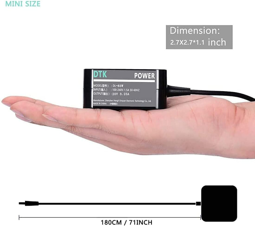 DTK Ladegerät für Lenovo Netzteil 65W 20V 3,25A Laptop Ladekabel für Lenovo AC Adapter 4,0mm*1,7mm 6