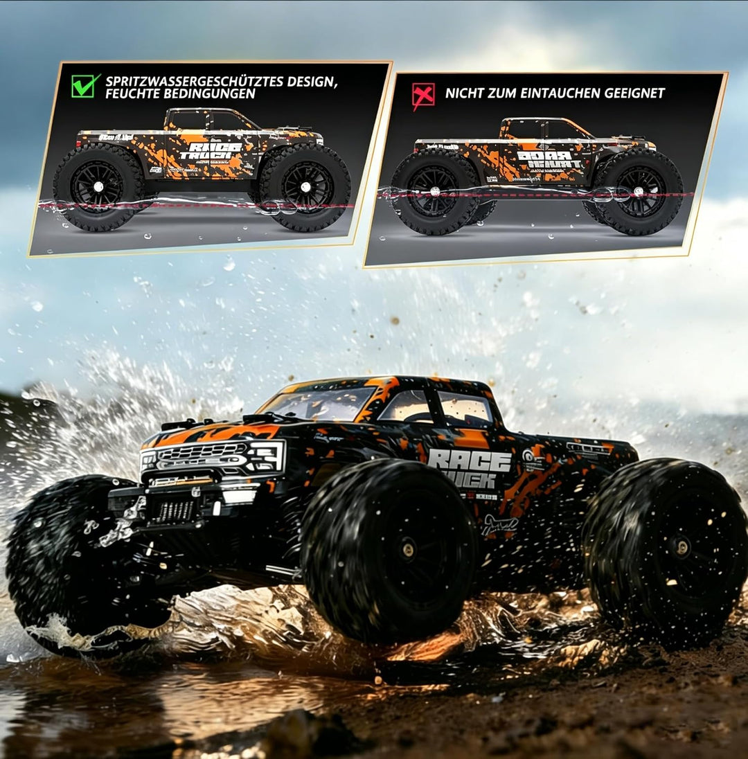 HAIBOXING Ferngesteuertes Auto 4WD RC Auto 36 km/h Hochgeschwindigkeits 1/18 Monstertruck 2.4GHz All