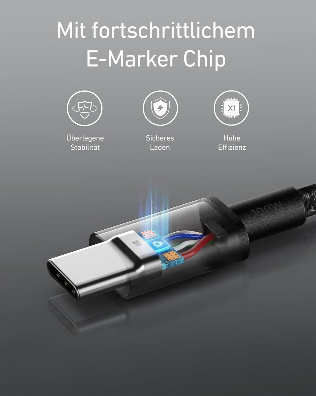 Anker USB C Kabel (2 Stück, 1,8m, PD 3.0) USB-C Kfz-Ladegerät (30W, 2-Port, Typ-C Kfz-Netzteil)