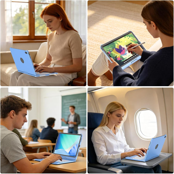 FUWANG Tastatur Hülle für iPad A16 Hülle mit Tastatur iPad Hülle mit Tastatur 11 Hülle mit Tastatur