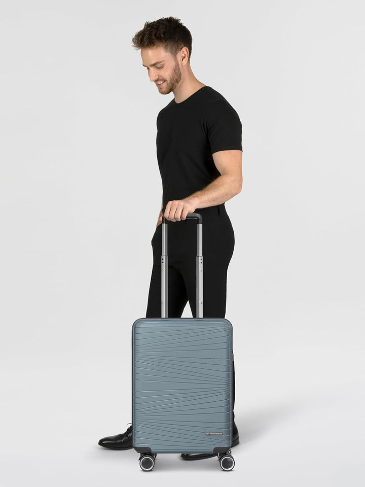 Franky Dallas 3.0 Hartschalen-Koffer klein | Trolley ausgestattet mit 4 Rollen, TSA-Schloss, Innenfä
