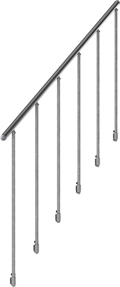 DOLLE Aussentreppe Gardentop mit 2 Stufen | Geschosshöhe 36-44 cm │ Stufenauflage Gitterroststufen │