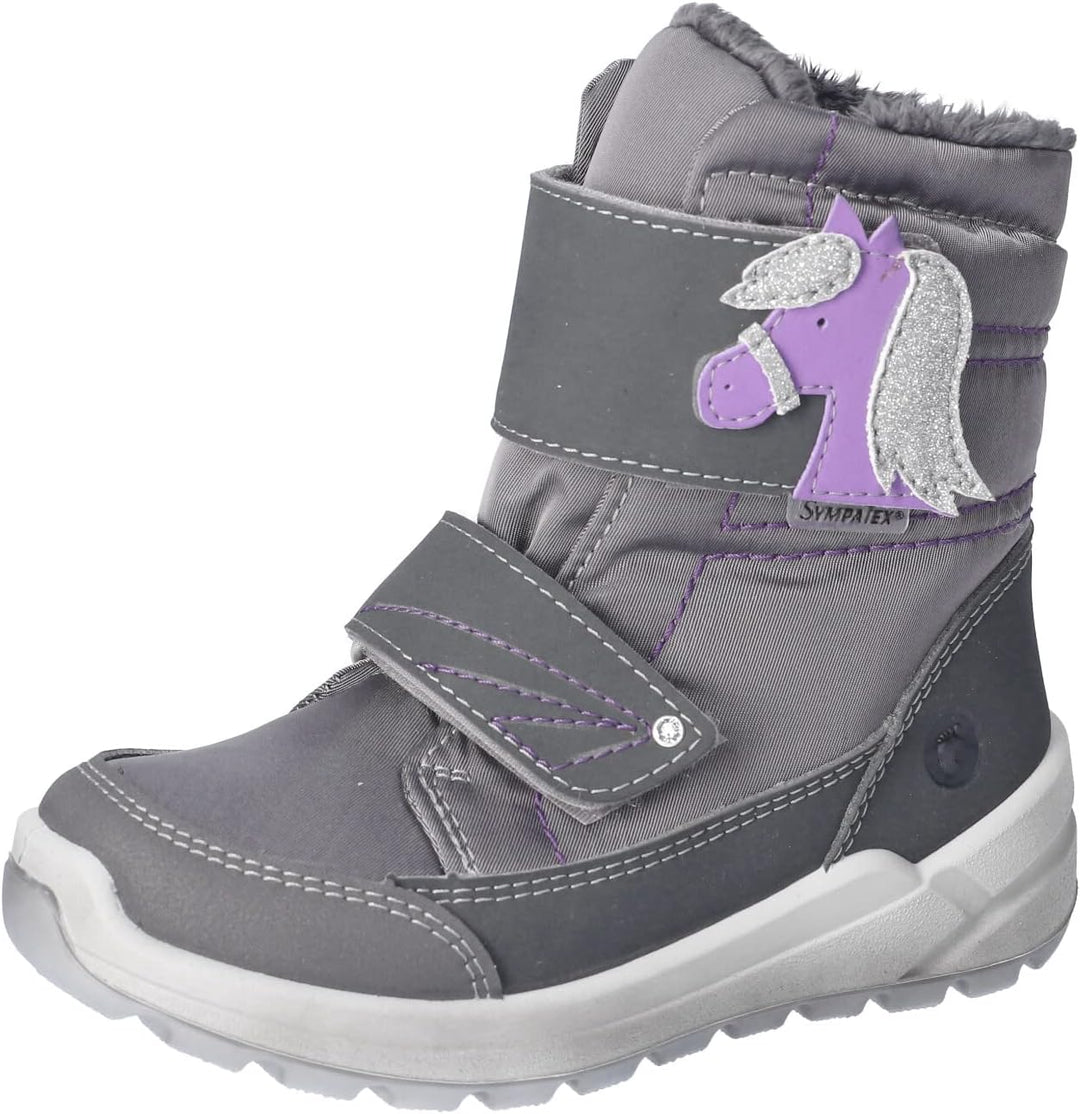 RICOSTA Mädchen Stiefel GAREI, Kinder Boots, Weite: Mittel, lose Einlage, Sympatex 27 EU Grau 460, 2