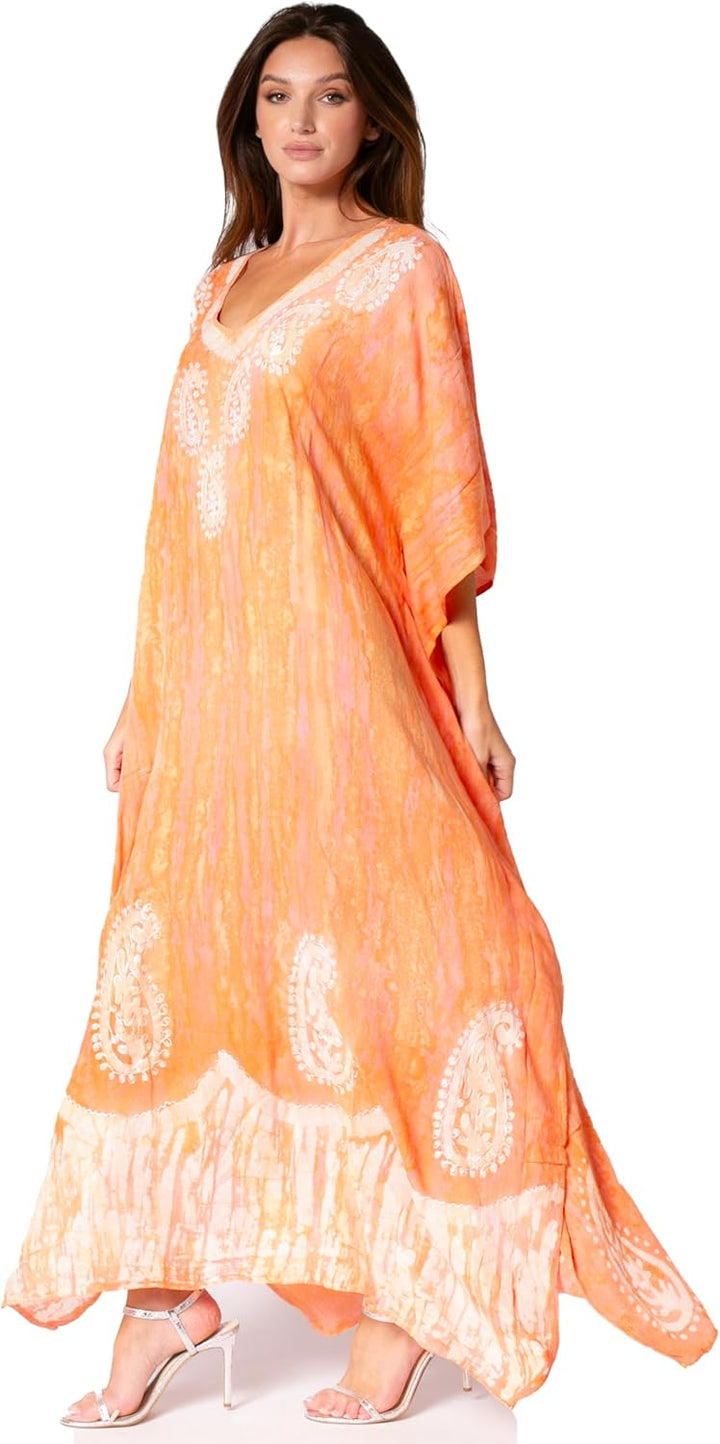 Sakkas Tacy Frauen Casual Boho Sommer Maxikleid Kaftan Kaftan Vertuschung LougeWear Einheitsgrösse 1