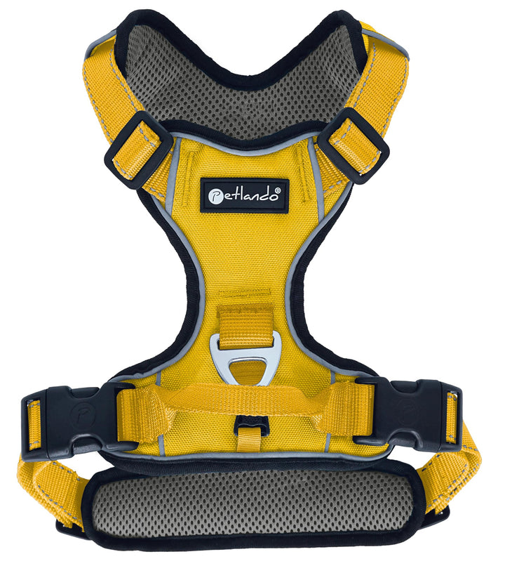 Petlando Hundegeschirr Outdoor – stark reflektierend, gepolstert, atmungsaktiv, robust, stufenlos ve