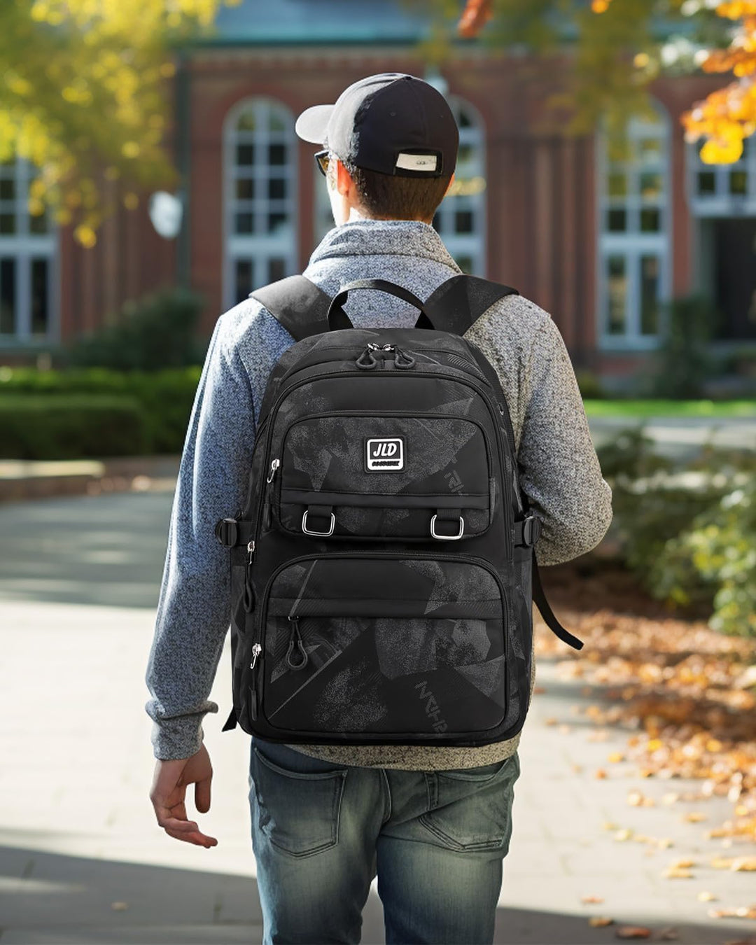 Amythe Schulrucksack Teenager Jungen, Lässiger Rucksack Schule für Jungen, Wasserdichte Daypack Modi