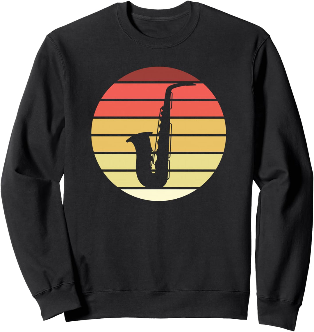 Saxophon Retro Style Vintage Sweatshirt