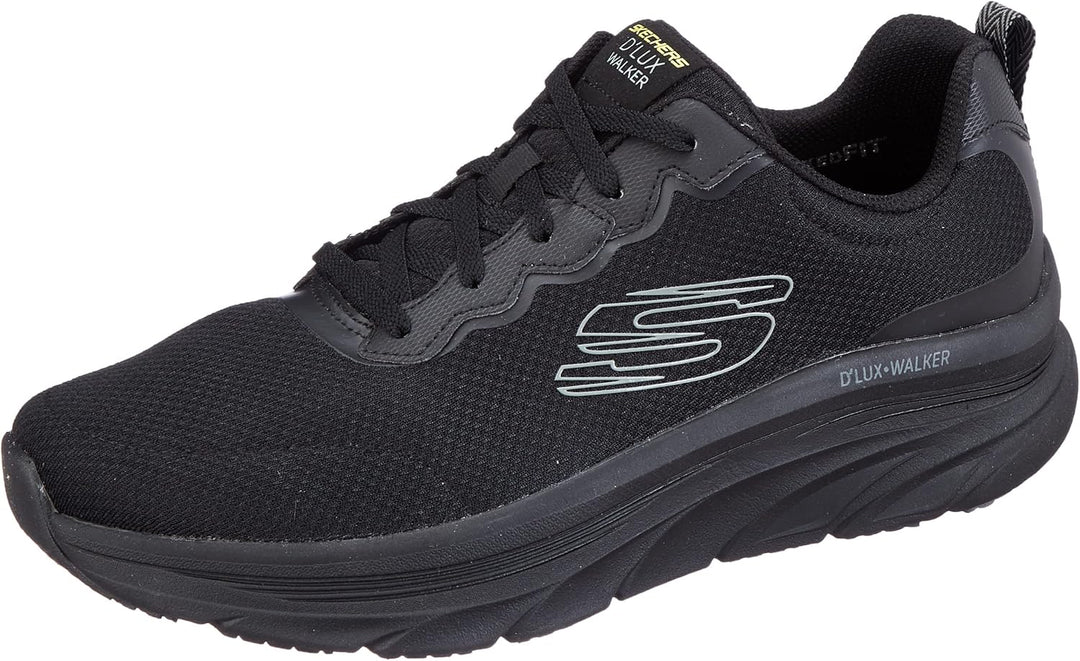 Skechers D'Lux Walker - Scrambler 232264-BKCC, Herren, Sneaker, Black Mesh/Synthetic Trim 45 EU Schw