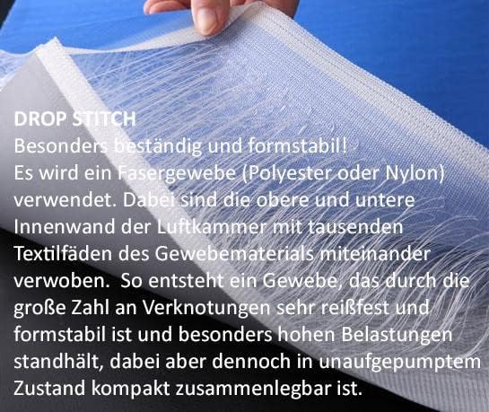 Airtrack/Tumbling/Gymnastik Matte Turnmatte in Blau/Pink, aufblasbar, rutschfest, wasserfest, stossd