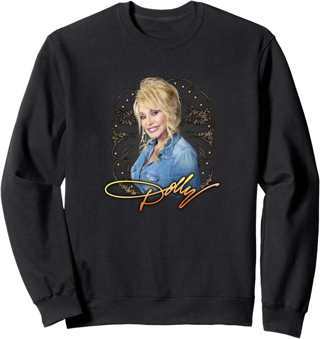 Dolly Parton Denim Smile Sweatshirt