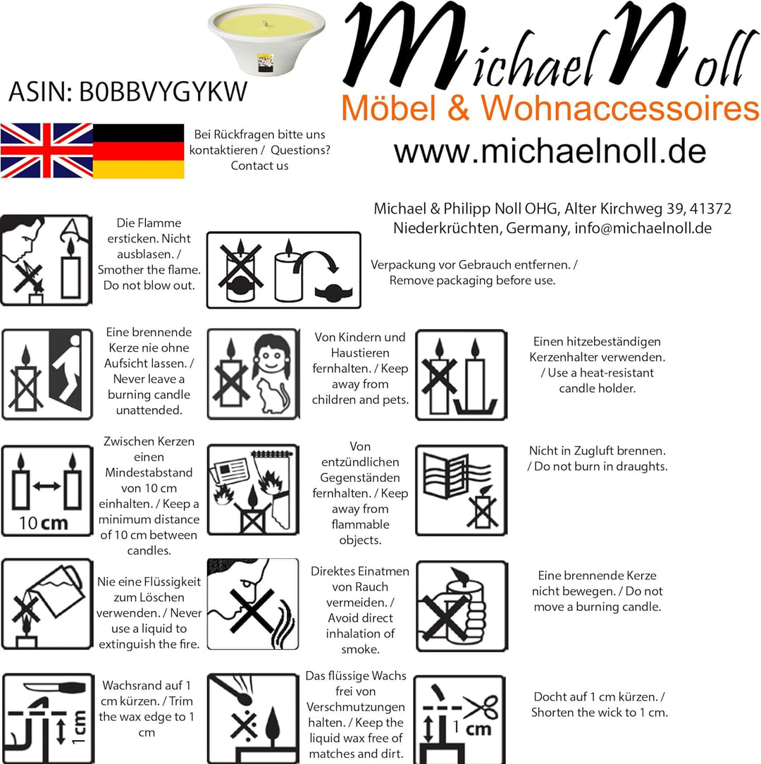 Flammschalen Lemon Breeze Citronella für draussen 4 Stück - Outdoor-Kerzen Terracotta - Für deinen G