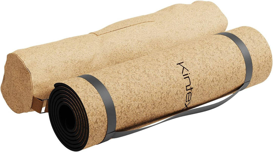 Kintex Kork Yogatasche mit Tragegurt, 70 cm, Tragetasche für Yogamatten und Yogazubehör, Sporttasche