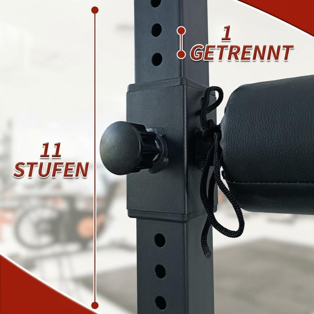 Verstellbarer Bulgarian Split Squat Ständer – Einbein-Kniebeugen Trainer Für Home Gym, Heavy Duty St
