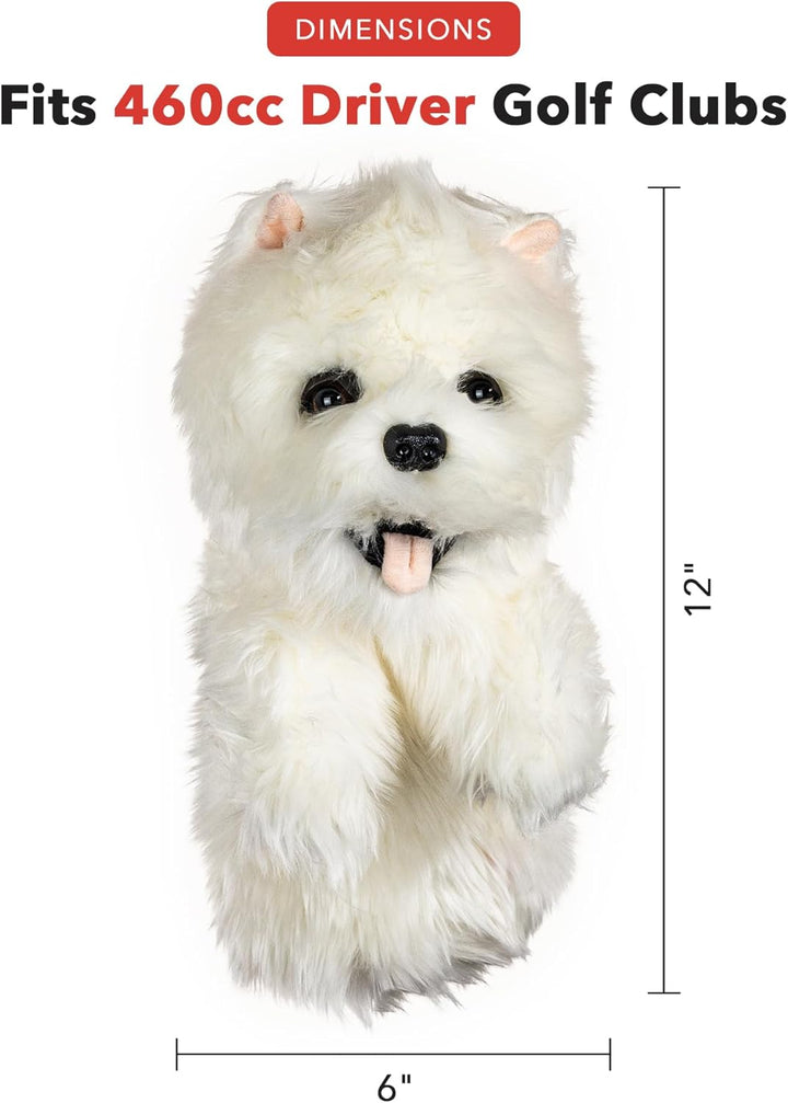 Daphnes - Cats & Dogs Series Driver Headcovers Weiss, Weiss
