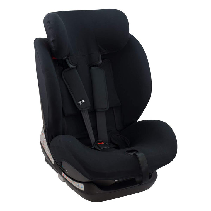 JYOKO KIDS Bezug für Autositz kompatibel mit Kinderkraft Myway, aus Baumwolle (Black Series), Black