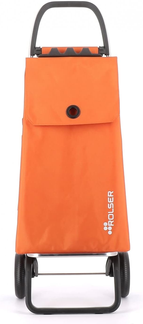 Klappbarer Einkaufstrolley Rolser Akanto MF 2 Räder - Orange 2 Räder Zusammenklappbar Orange, 2 Räde