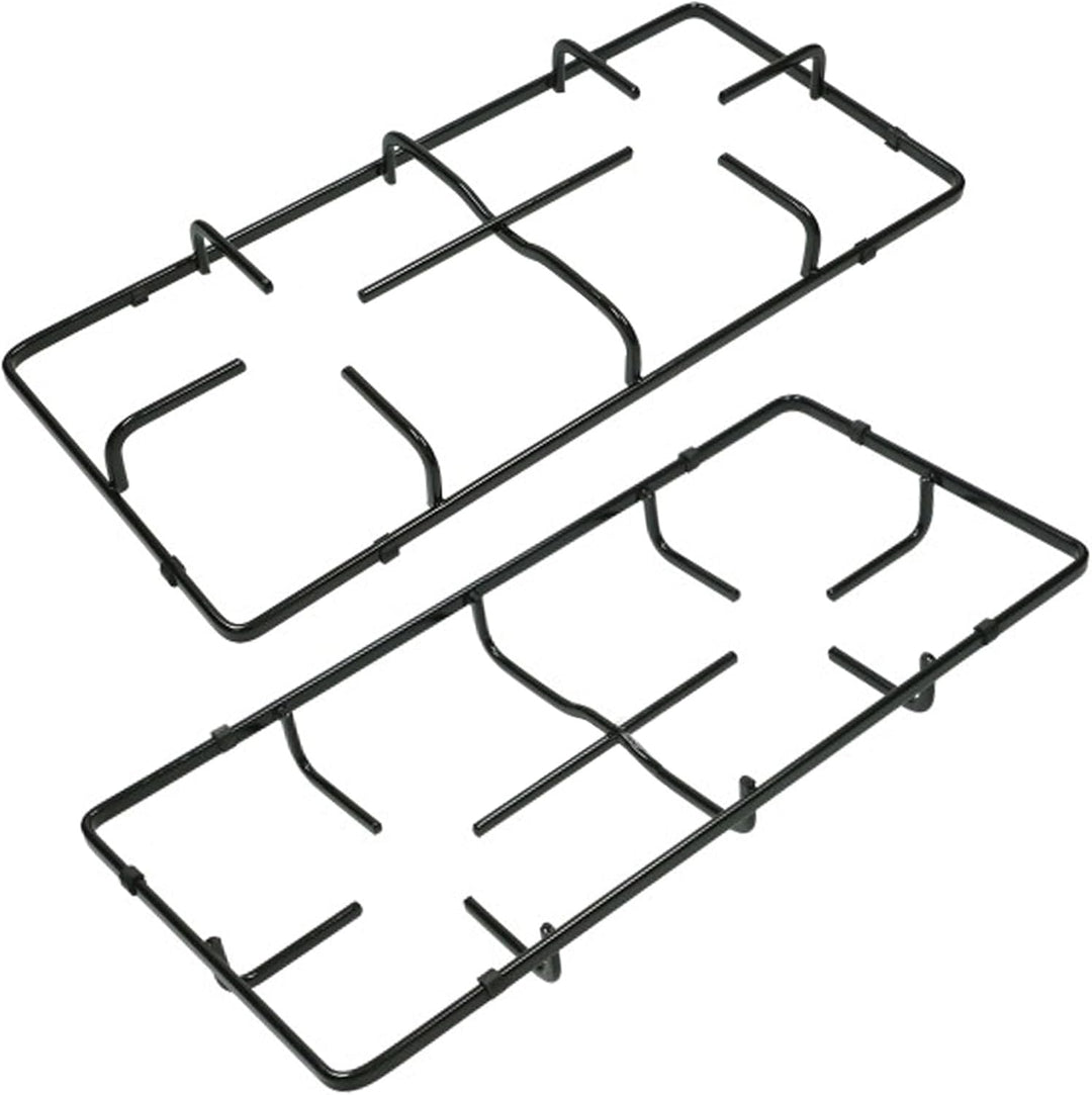 SPARES2GO Pfannenständer, Grillrost für Gasherd, 2 Stück, 460 mm x 215 mm