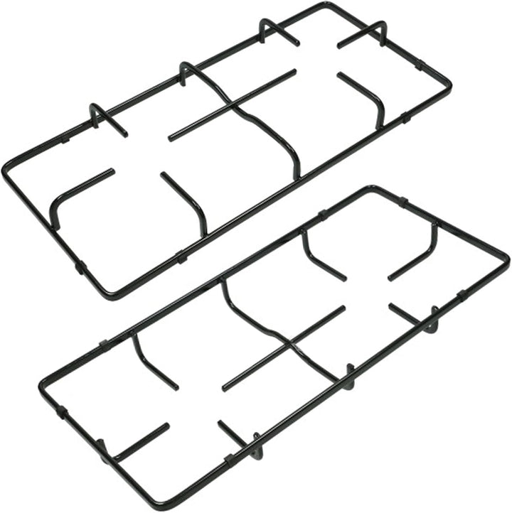 SPARES2GO Pfannenständer, Grillrost für Gasherd, 2 Stück, 460 mm x 215 mm