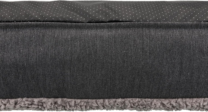 TRIXIE 36425 Vital Kissen Bendson, oval, 100 × 70 cm, dunkelgrau/hellgrau 70 x 100 x 16