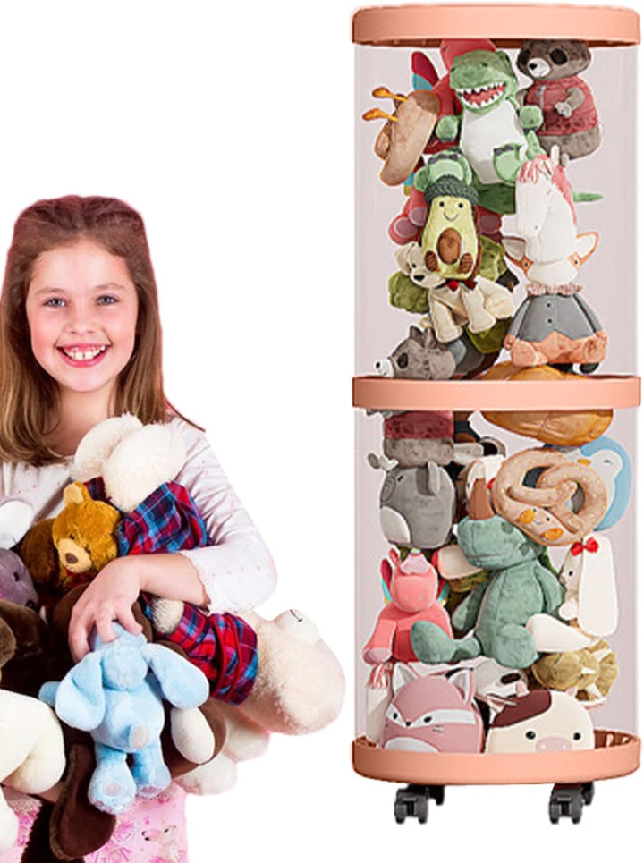 Stofftier Aufbewahrungs Röhre - Transparente Vertikale Spielzeug Organizer Röhre, Spielzeug Aufbewah