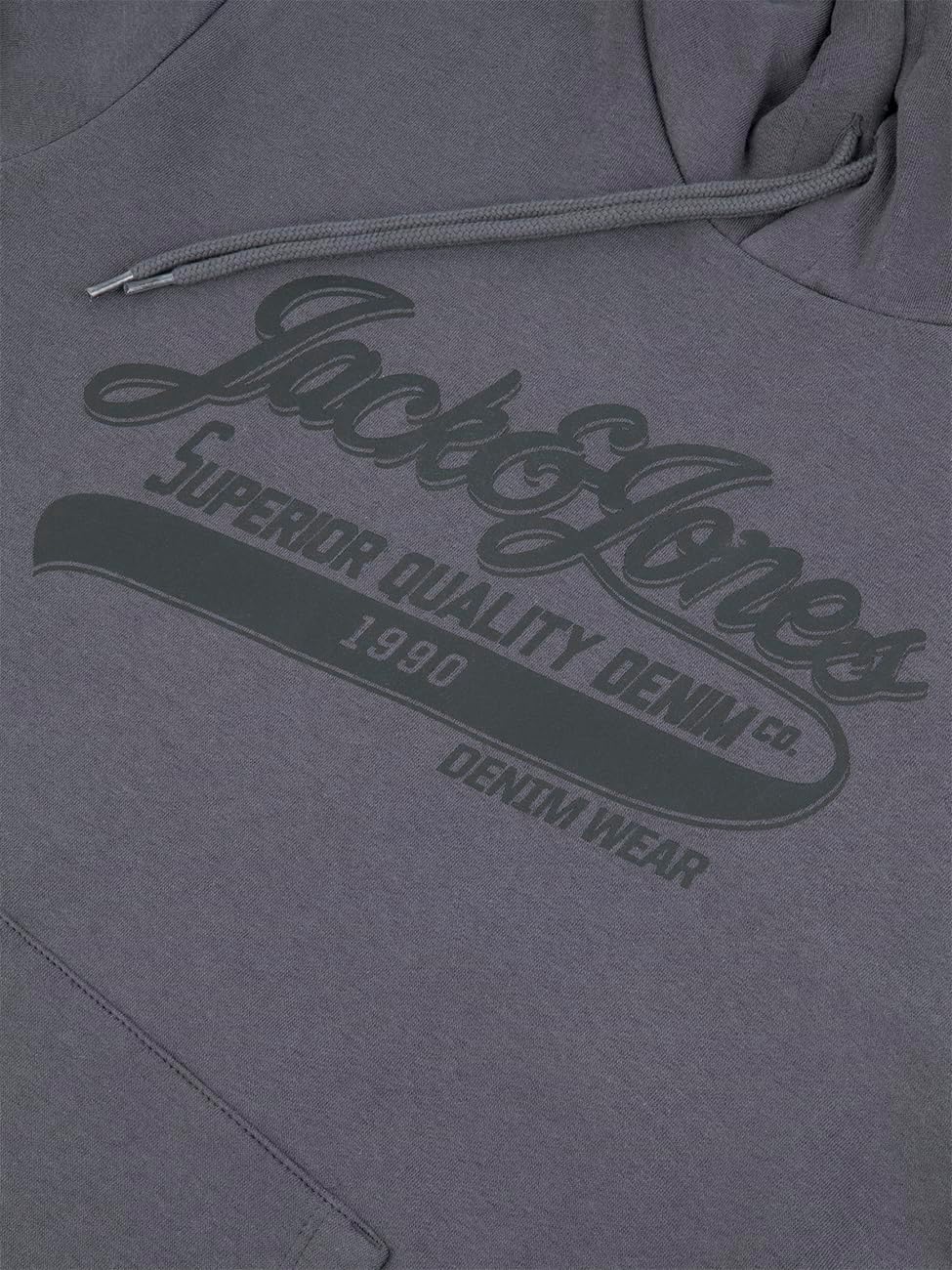 JACK & JONES Herren Kapuzenpullover JJEADRIAN Hoodie Sweatshirt Pullover Kapuze Kängurutaschen Regul
