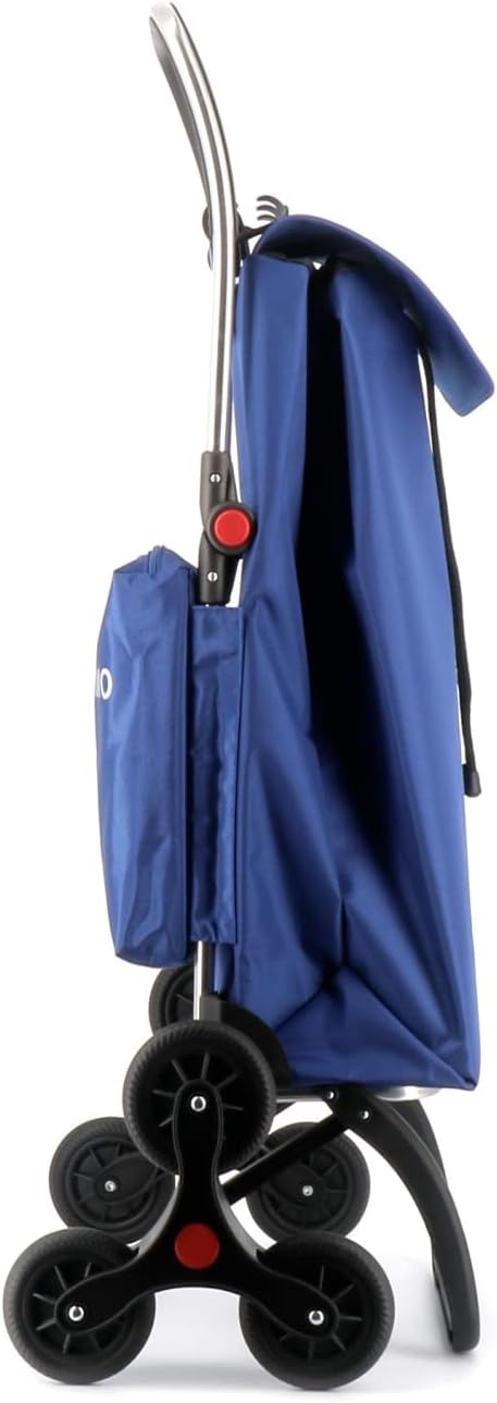 Klappbarer Einkaufstrolley Rolser I-Max Thermo Zen 6 Räder Treppensteiger - Blau, Blau
