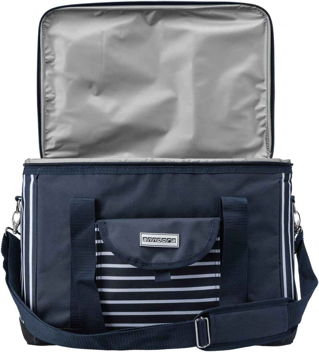 anndora Kühltasche XL 40 Liter Xl Navy Blau Weiss