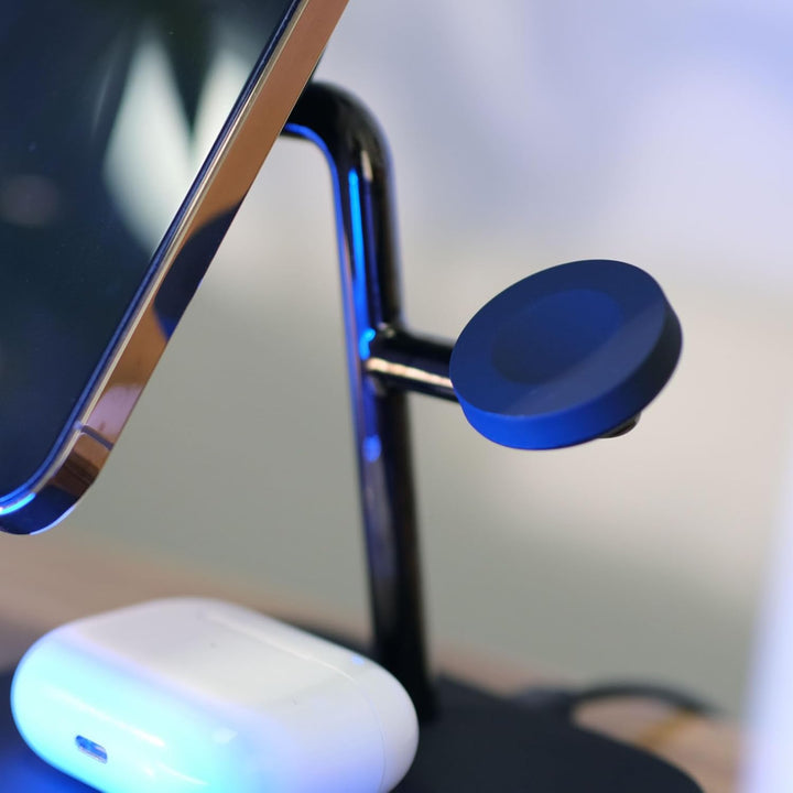 Boaraino Magnetisch Wireless Charger, 3 in 1 Kabellose Ladestation Kompatibel mit iPhone17/16(no Inc