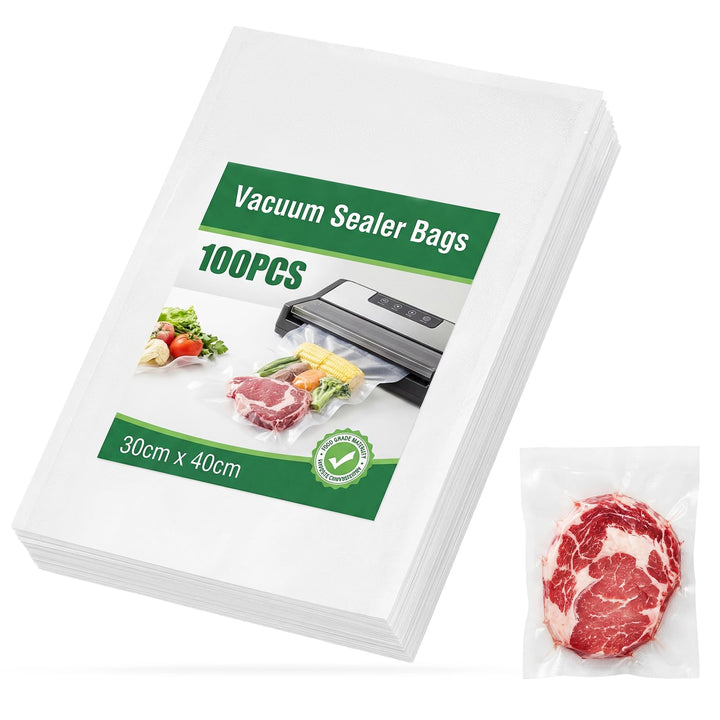 Profi Vakuumbeutel 40x30 cm, 100 Stück – BPA-freie, reissfeste Folienbeutel für alle Vakuumiergeräte