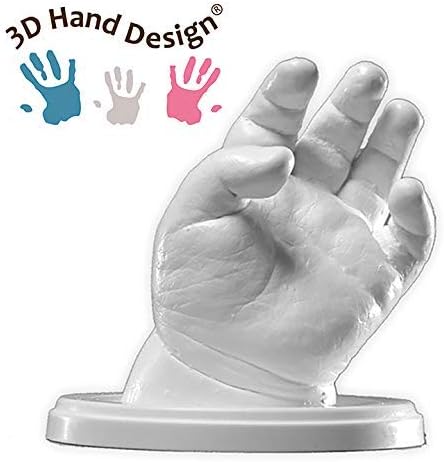 Lucky Hands® Baby Hand & Fuss Gipsabdruck | 0–12 Monate | max. 7 Abdrücke | 450g Abformpulver + 600g