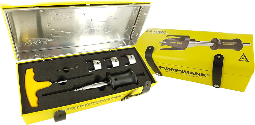FAMAG Schnellauswerferschaft PUMPSHANK mit 3 Adaptern & HSS-Vorbohrer - 2166.606, Pumpshank mit 3 Ad