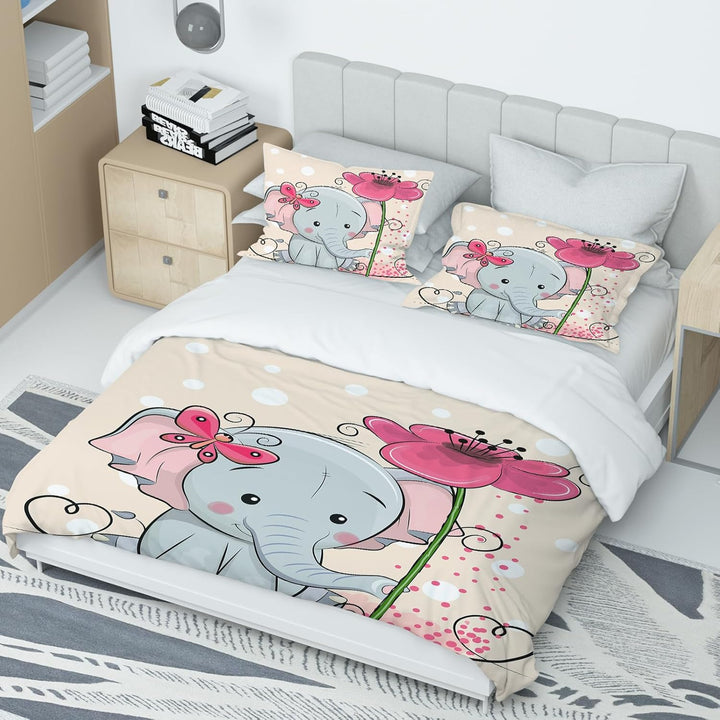 Kinder Dino Bettwäsche, Cartoon Dinosaurier Muster Bettbezug Dino bettwäsche Mikrofaser Bettwäsche f