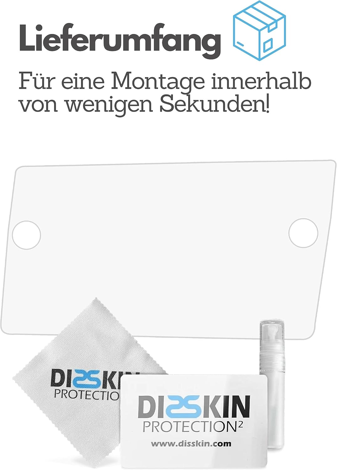 DISSKIN® Displayschutzfolie für Volkswagen Discover Media & Pro Display - selbstheilend durch Wärme,