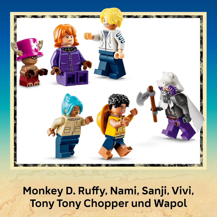 LEGO ONE PIECE Duell im Schloss Drumm - Modellbau mit 6 Minifiguren inkl. Luffy, Nami und Chopper -