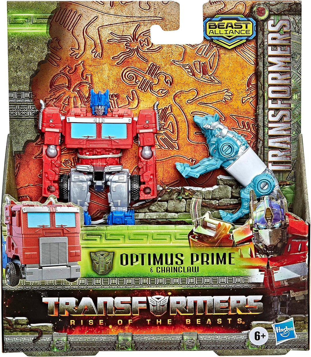 Transformers: Aufstieg der Bestien Beast Alliance Beast Weaponizers 2er-Pack Optimus Prime Spielzeug