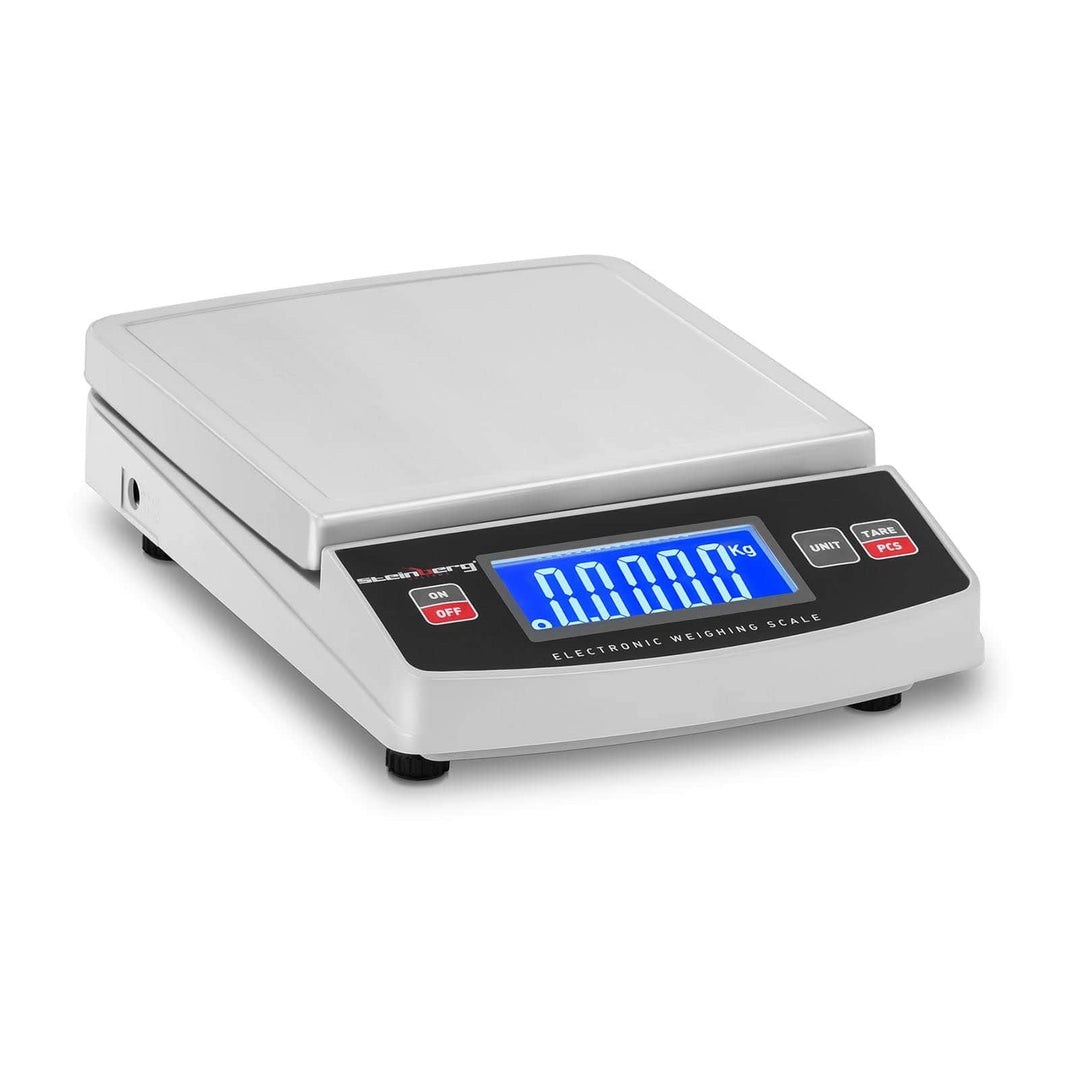Steinberg Systems SBS-TW-5000 Digitale Tischwaage 5.000 g/1 g 14,8 x 15,2 cm LCD Feinwaage Präzision