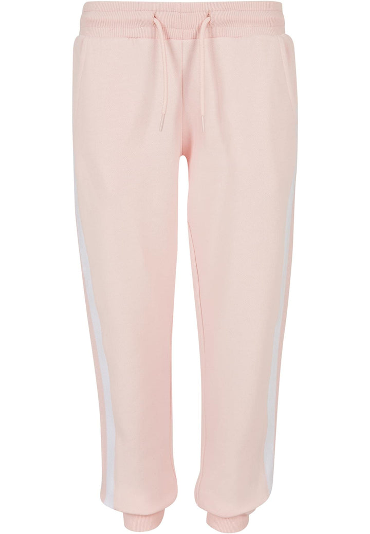 Urban Classics Mädchen Pants 122-128 Pink/White/Pink, 122-128 Pink/White/Pink