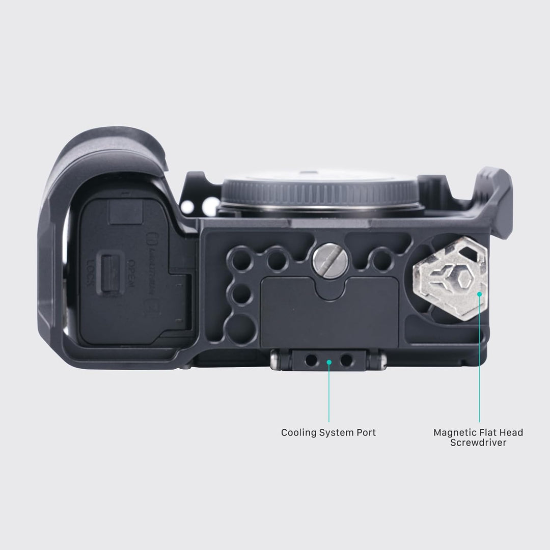 Tilta ZV-E1 Cage, Kompletter Kamerakäfig Kompatibel mit Sony ZV-E1 Pro Kit mit oberem Griff, Kühlsys