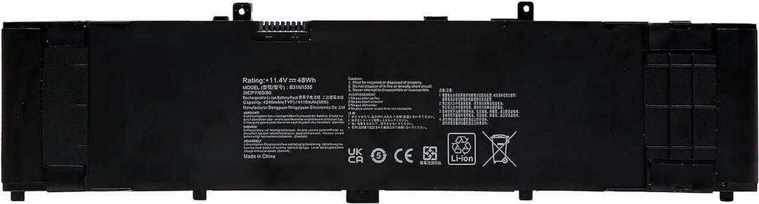 PUGASR B31N1535 Laptop Akku Kompatibel mit Asus ZenBook UX310 UX310UA UX310UA-1A UX310UA-1C UX310UA-