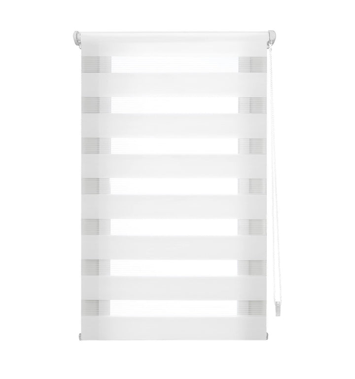 Blindecor - Indus doppelrollo klemmfix ohne bohren - duo rollo klemmfix Weiss - 100 x 220 cm (Breite