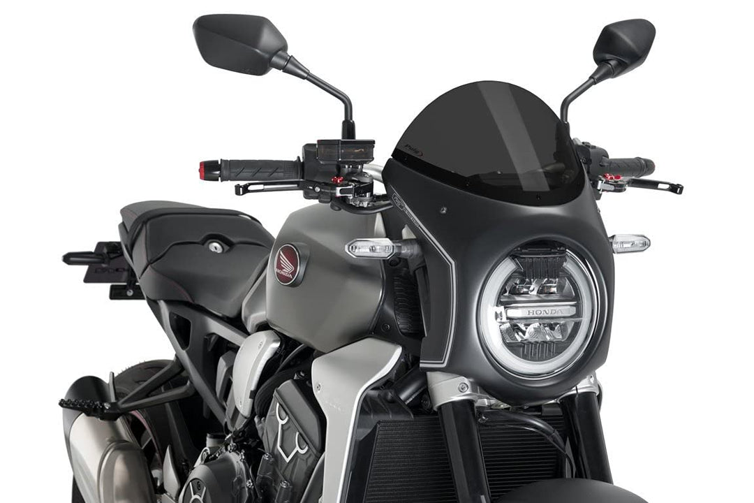 Puig Retro-Verkleidungscheibe 3133F CB650R, Honda CB1000R Neo Sports Café 18'-19' Dunkel Kohlenstoff