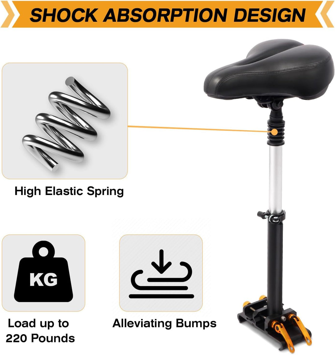 verbesserter Sitz für Elektroscooter Höhenverstellbarer 40-65cm Verstellbarer Sitz mit Stossdämpfung