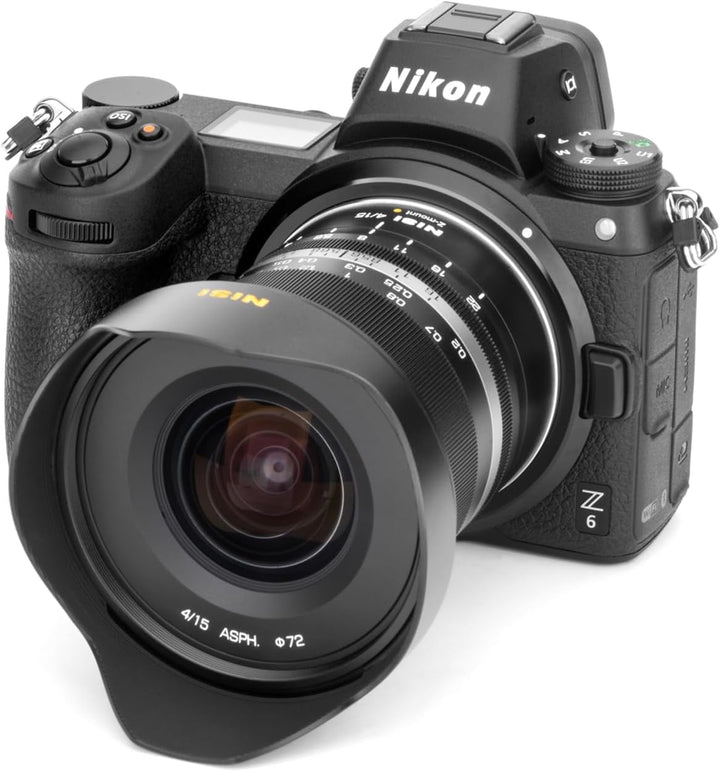 NiSi 15mm F4 ASPH Ultra-Weitwinkel Vollformat Objektiv für Sony E-Mount/Nikon Z-Mount/Cannon RF-Moun