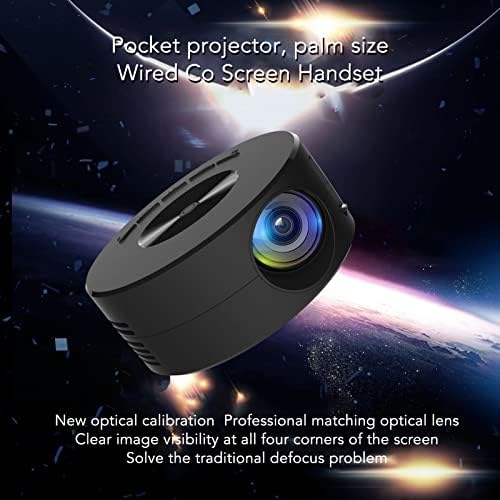Tragbarer Mini-LED-Projektor, TFT-LCD-Heimkino-Filmprojektor mit Telefongleicher Bildschirmfunktion,