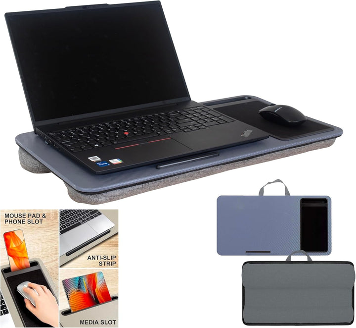 HYFIVE Laptop-Tablett mit Kissen, Schoss-Schreibtischkissen, tragbarer Tablet-Klapptisch, integriert