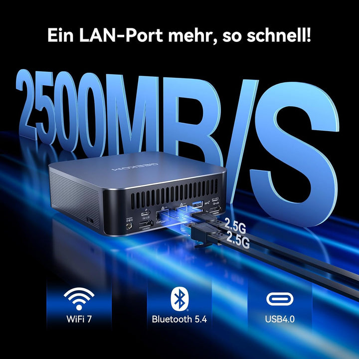 GEEKOM [Einziger Europäischer Hardware Preis für Intel Mini-PC AI Mini PC GT1 Mega mit Intel Core Ul